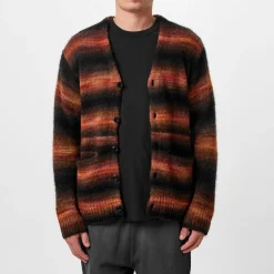Knitwear*Kenzo V-Neck Regular Fit Mohair Sweater in Red
