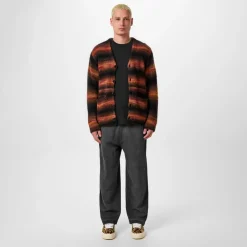 Knitwear*Kenzo V-Neck Regular Fit Mohair Sweater in Red