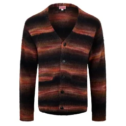 Knitwear*Kenzo V-Neck Regular Fit Mohair Sweater in Red