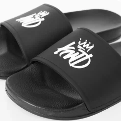 Beach Shoes*Kings Will Dream Crosby 2.0 Sliders in Black