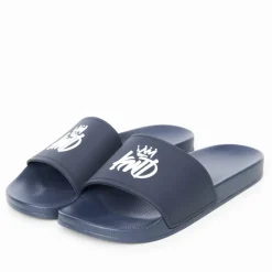Beach Shoes*Kings Will Dream Crosby 2.0 Sliders in Navy