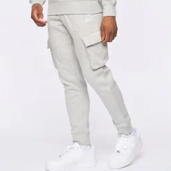 Trousers*Kings Will Dream Crosby 2.0 Cargo Joggers in Grey Marl