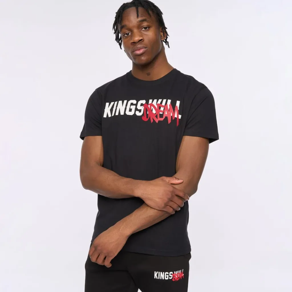 T-Shirts And Vests*Kings Will Dream Tagged T-Shirt in Black