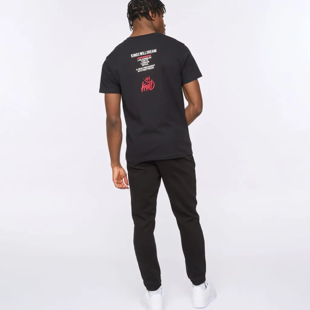 T-Shirts And Vests*Kings Will Dream Tagged T-Shirt in Black