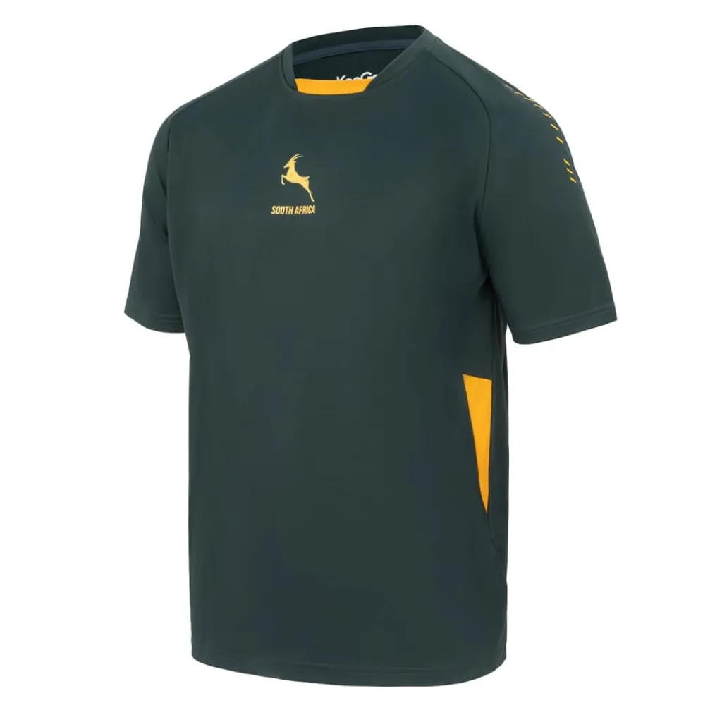 Fitness And Gymwear*Kooga Crew Neck Team Poly T-Shirt in Green