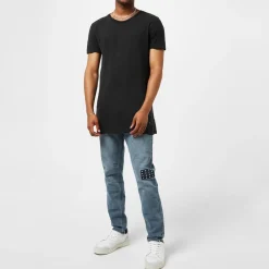 Jeans*KSUBI Distressed Relaxed Fit Jeans in Blue
