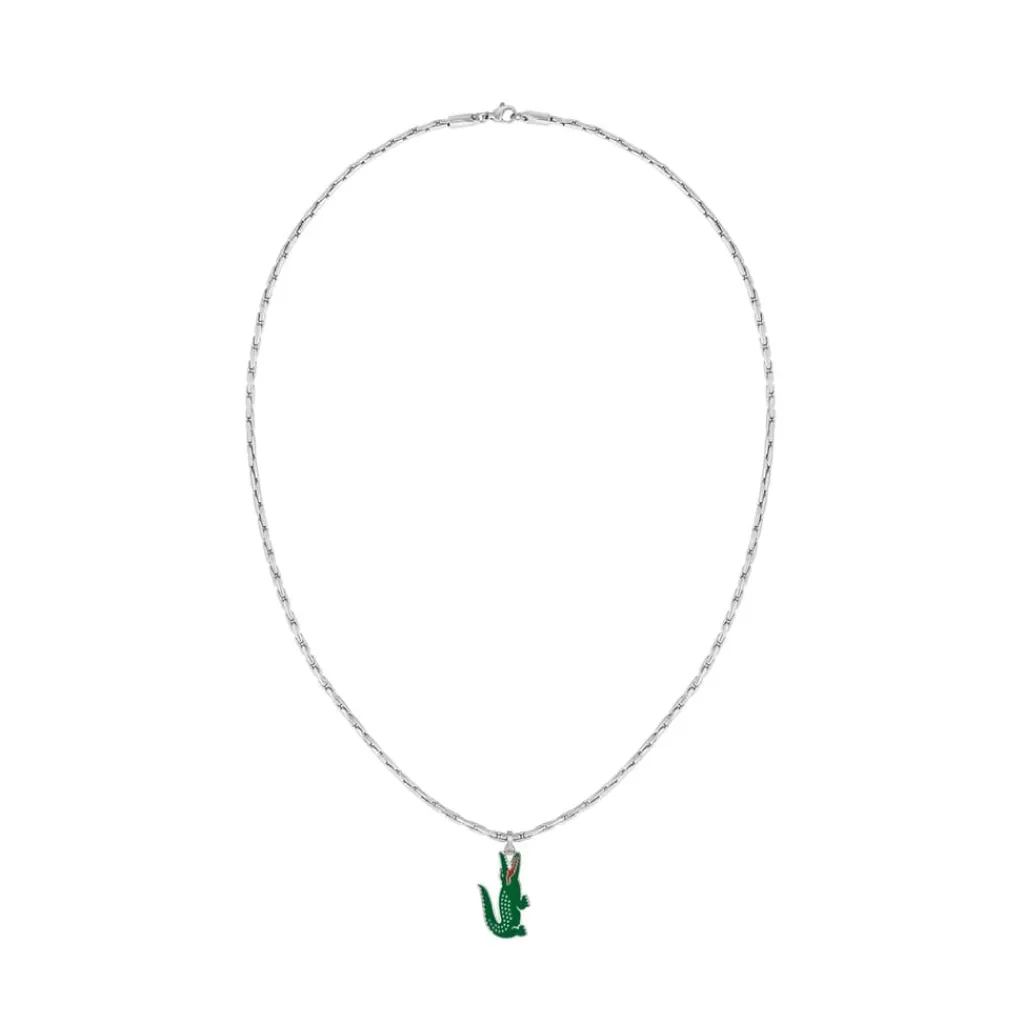Jewellery-Watches*Lacoste Mens Arthor Stainless Steel Necklace in Silver