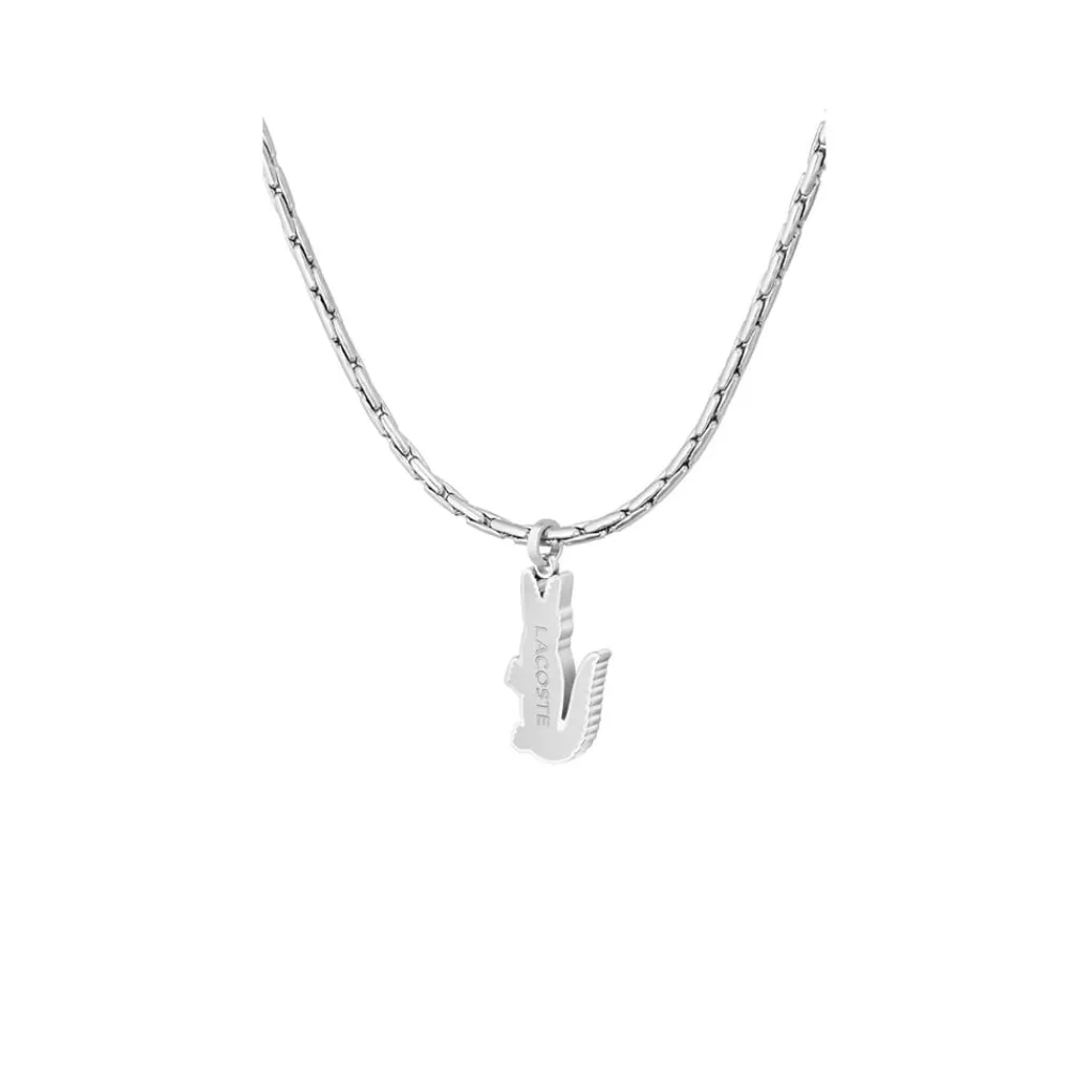 Jewellery-Watches*Lacoste Mens Arthor Stainless Steel Necklace in Silver