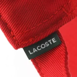 Caps-Hats*Lacoste Adjustable Cotton Twill Cap in Red
