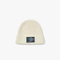 Gloves-Scarves-Umbrellas|Gifts*Lacoste Beanie & Scarf Gift Box in Cream
