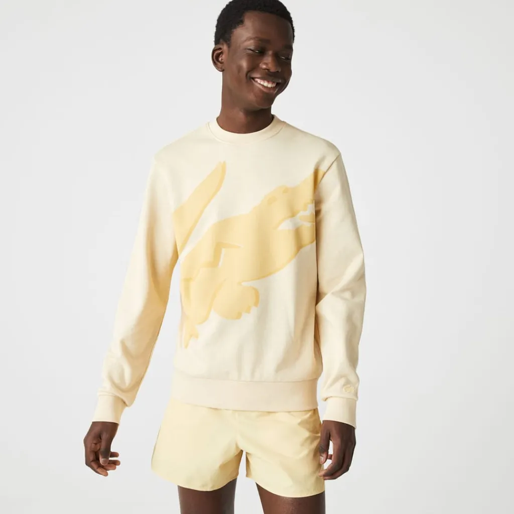 Sweatshirts*Lacoste Classic Fit Big Logo Sweatshirt in Yellow
