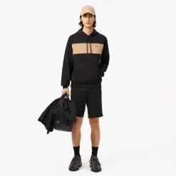 Sweatshirts*Lacoste Colour-Block Fleece Hoodie in Black