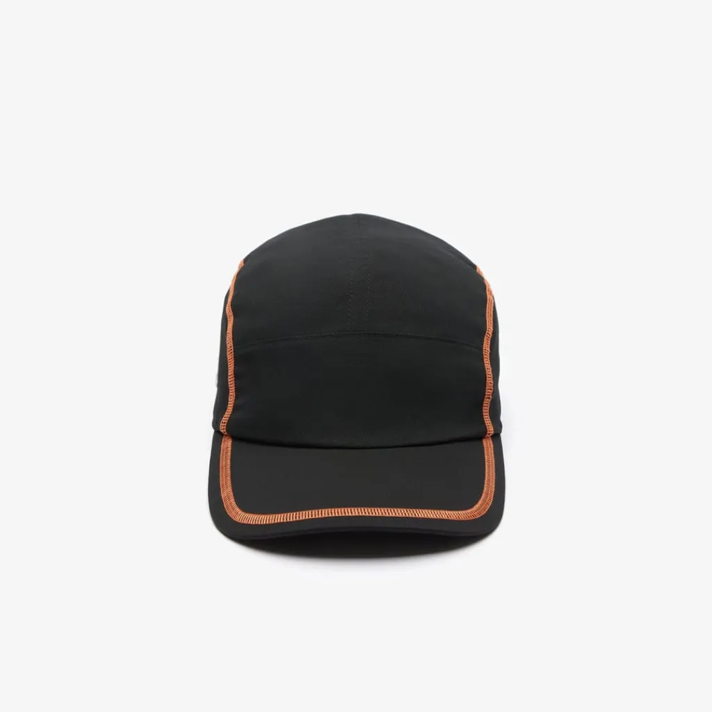 Caps-Hats*Lacoste Colour-Block Tennis Cap in Black