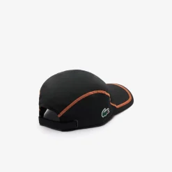Caps-Hats*Lacoste Colour-Block Tennis Cap in Black