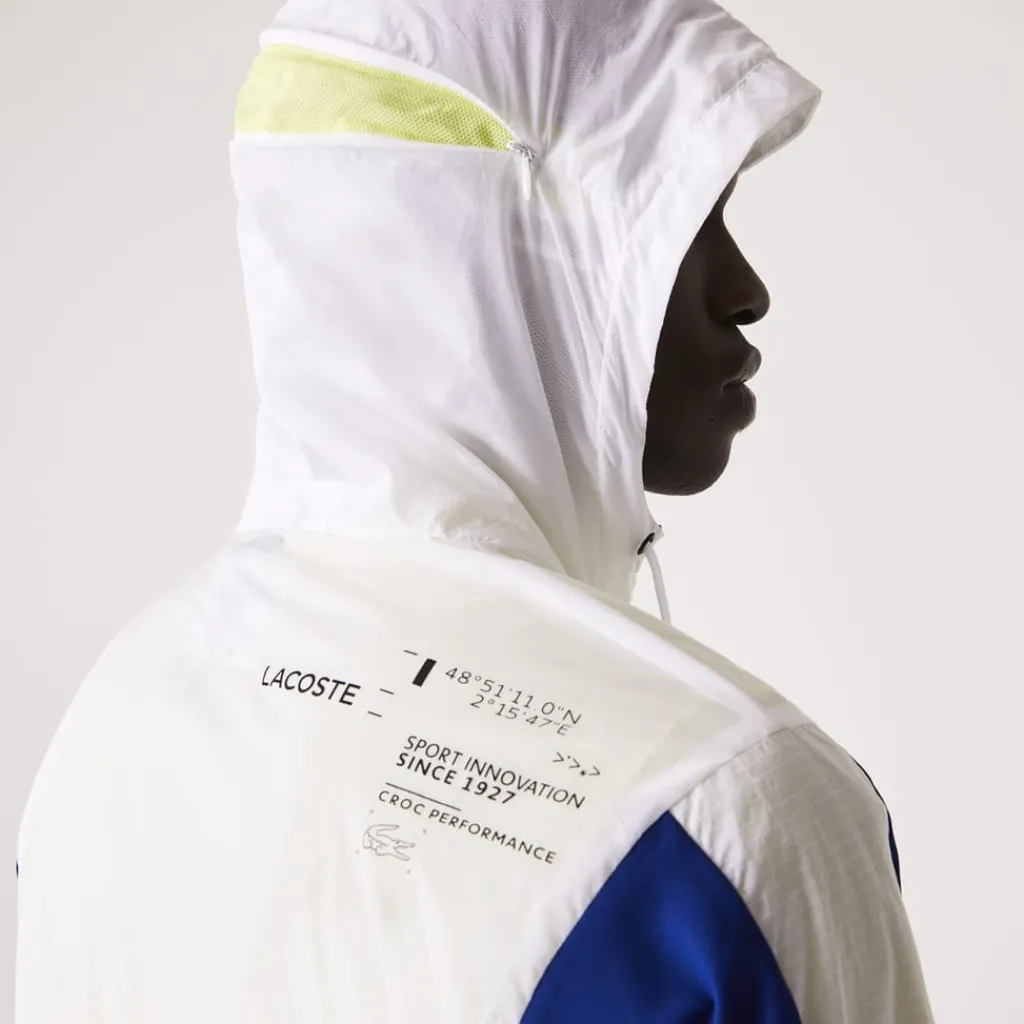 Coats And Jackets*Lacoste Colour-Block Windbreaker Jacket in White