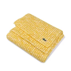 Gloves-Scarves-Umbrellas*Lacoste Cotton and Mercerized Alpaca Scarf in Multi colour