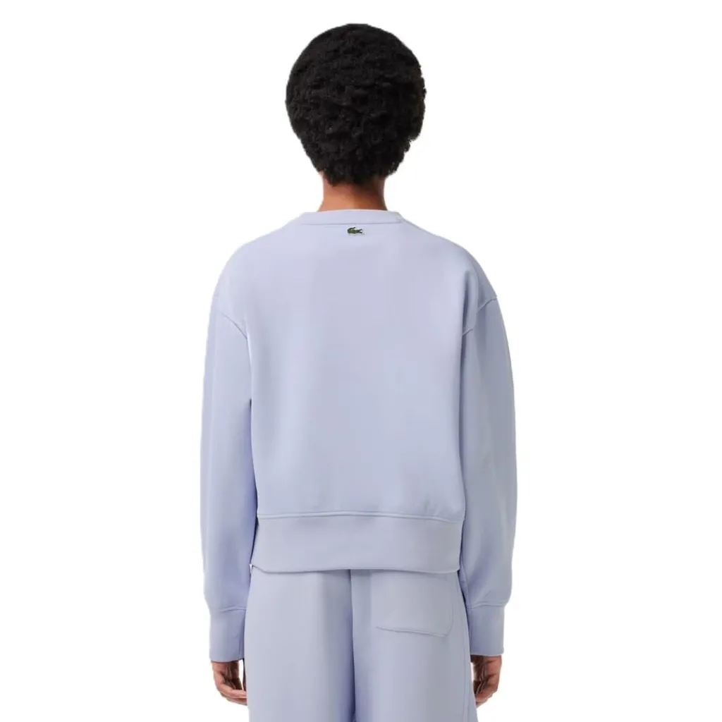 Knitwear*Lacoste Crew Neck Relaxed Fit Sweatshirt in Blue