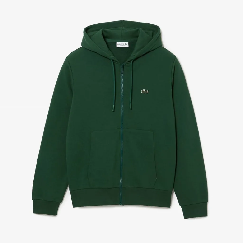 Sweatshirts*Lacoste Croc Zip Hoodie in Green