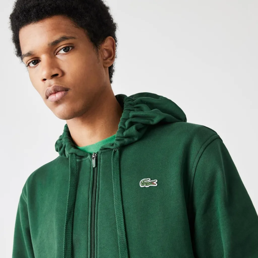 Sweatshirts*Lacoste Croc Zip Hoodie in Green