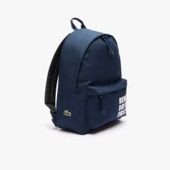 Bags*Lacoste Crocodile Backpack in Blue
