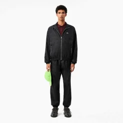 Tracksuits*Lacoste Crocodile Print Aop Mono Track Jacket in Black