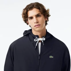 Coats And Jackets*Lacoste Detachable Hood Sportsuit Jacket in Navy