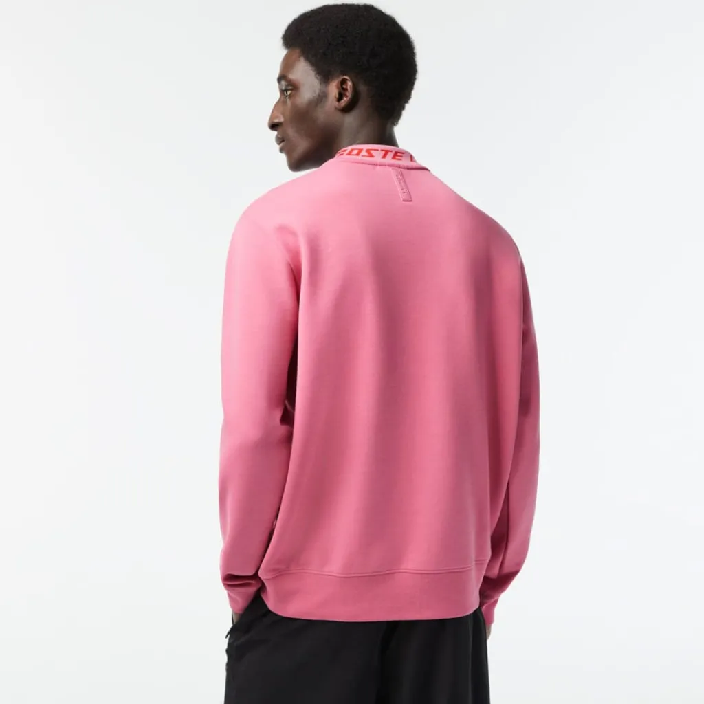 Sweatshirts*Lacoste Double Sided Logo Collar Sweatshirt in Pink