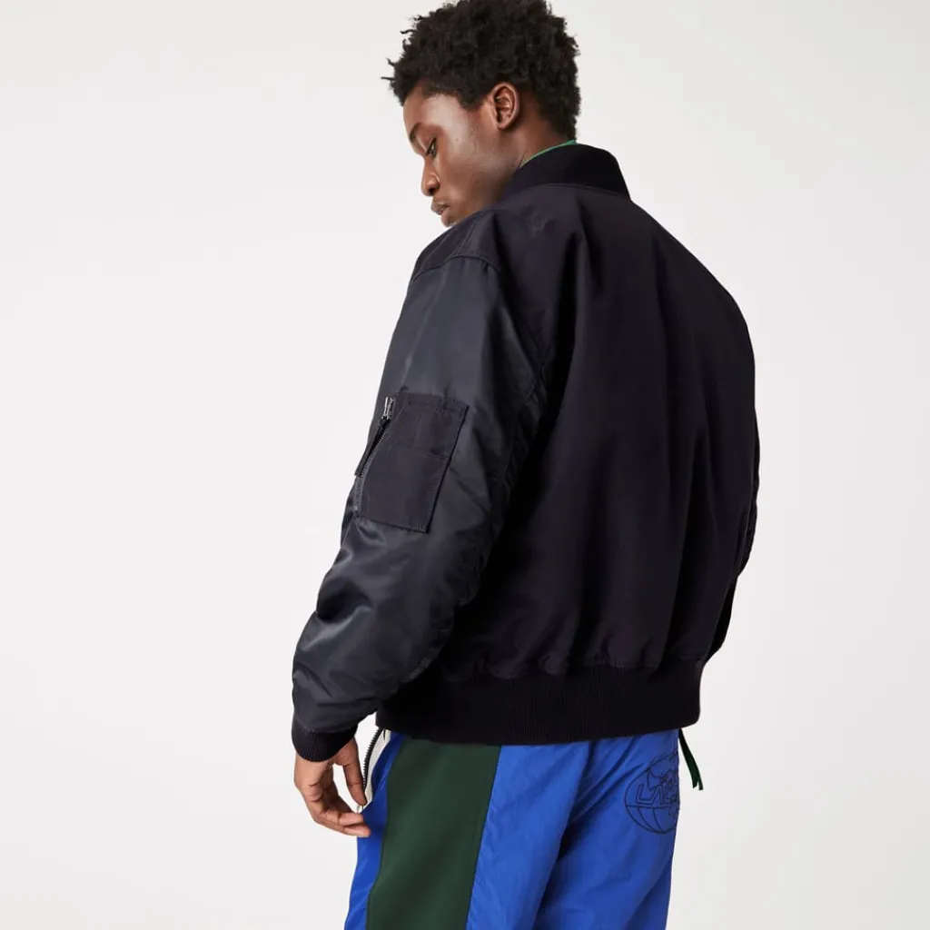 Coats And Jackets*Lacoste Full Zip Bomber Jacket in Navy