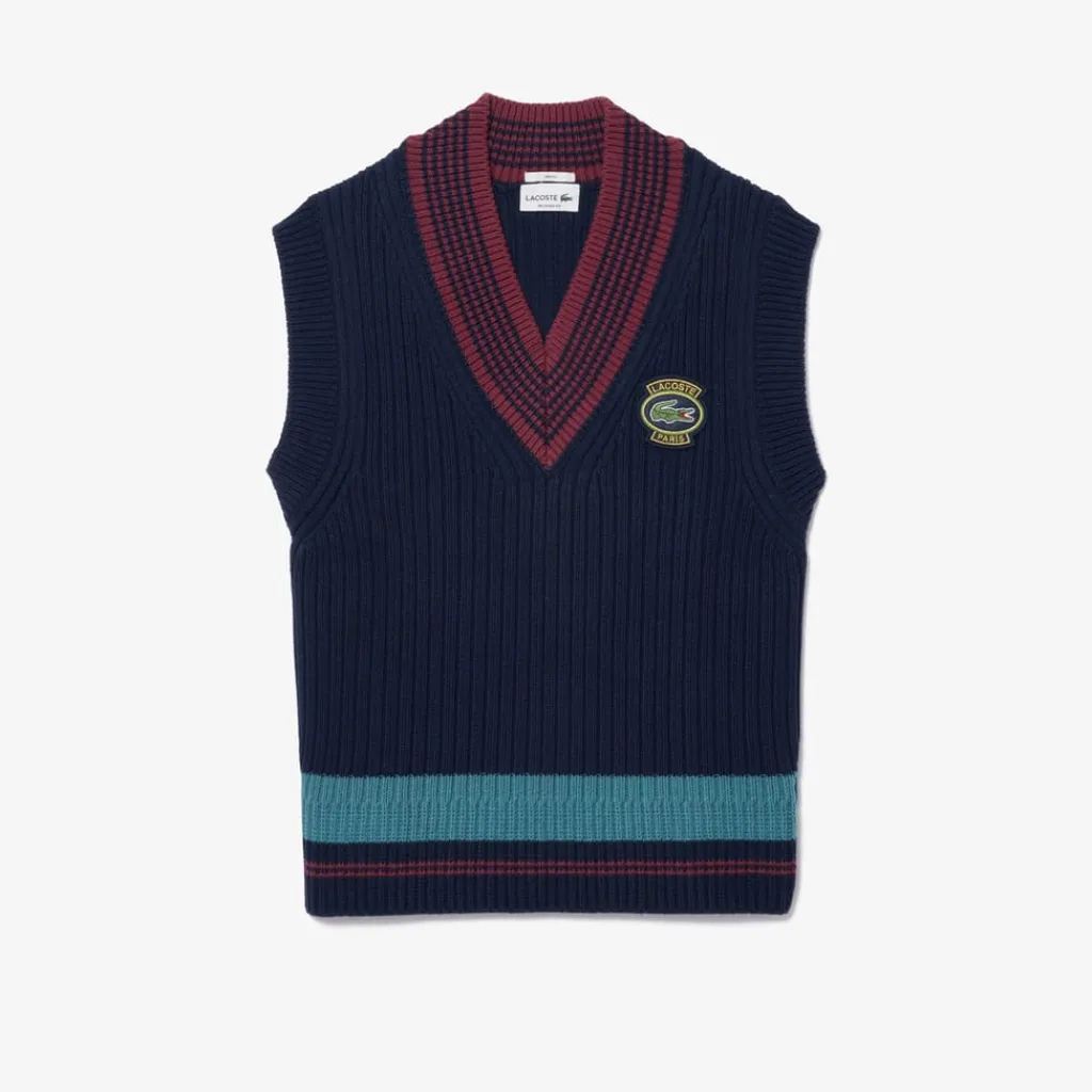 Sweatshirts*Lacoste Heavy Cotton Badge Accent Tennis Sweatshirt in Navy