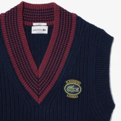 Sweatshirts*Lacoste Heavy Cotton Badge Accent Tennis Sweatshirt in Navy