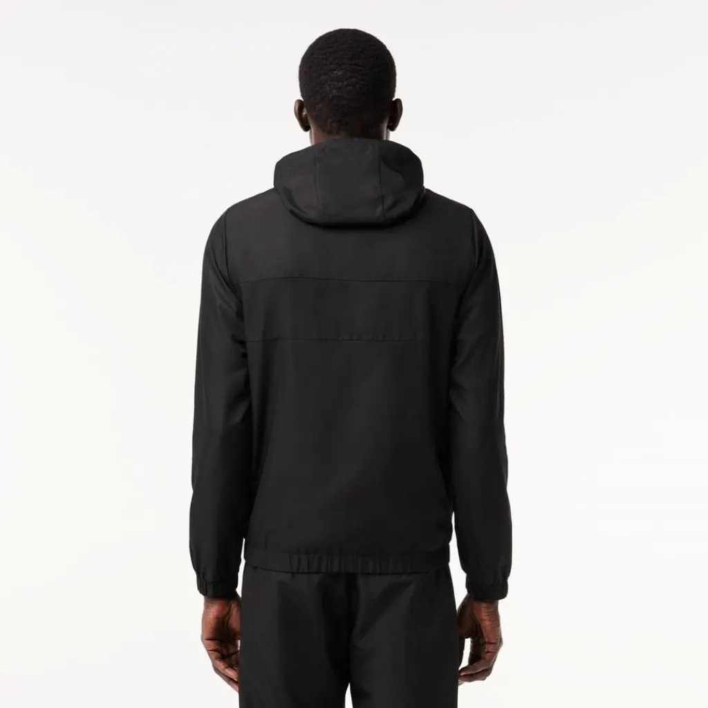 Tracksuits*Lacoste Hooded Taffeta Sport Jacket in Black