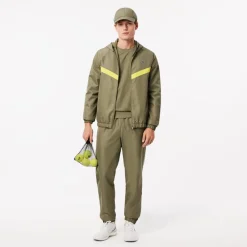 Sweatshirts*Lacoste Jacquard Interlock Tennis Sweatshirt in Khaki