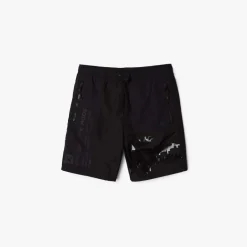 Shorts*Lacoste x Minecraft Nylon Bermuda Shorts in Black
