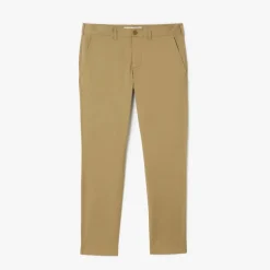 Trousers*Lacoste Lightweight Slim-Fit Stretch Pants in Beige