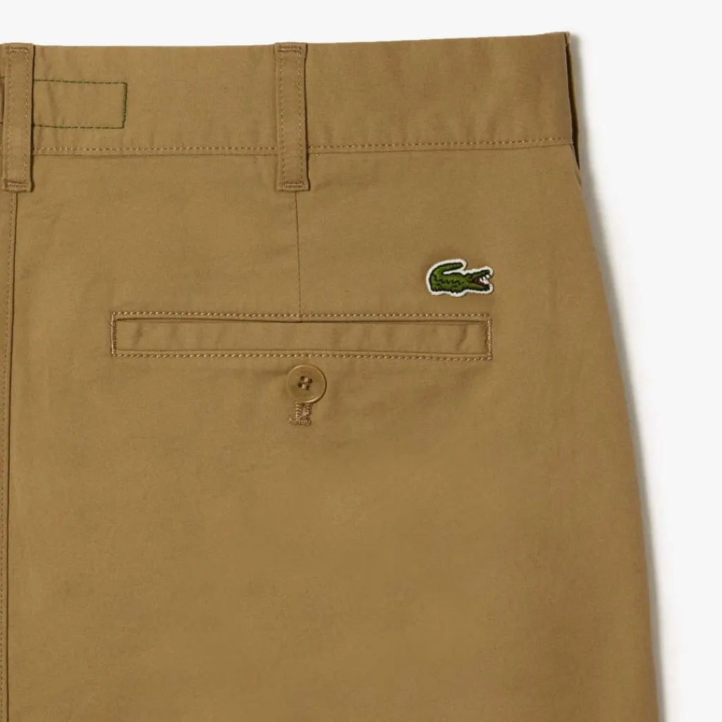 Trousers*Lacoste Lightweight Slim-Fit Stretch Pants in Beige