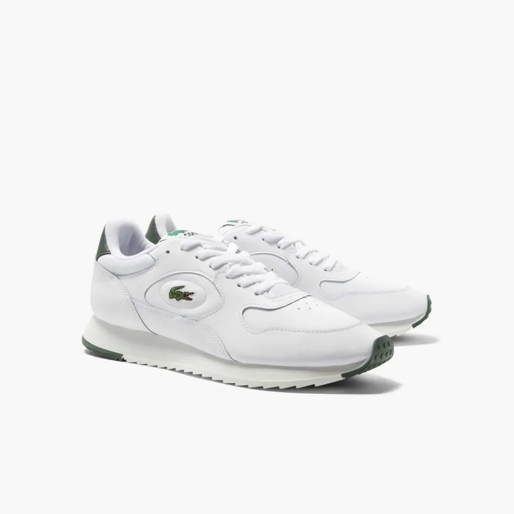 Trainers*Lacoste Line Track Low Top Running Sneakers in White
