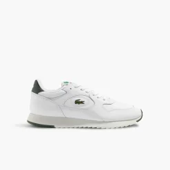 Trainers*Lacoste Line Track Low Top Running Sneakers in White