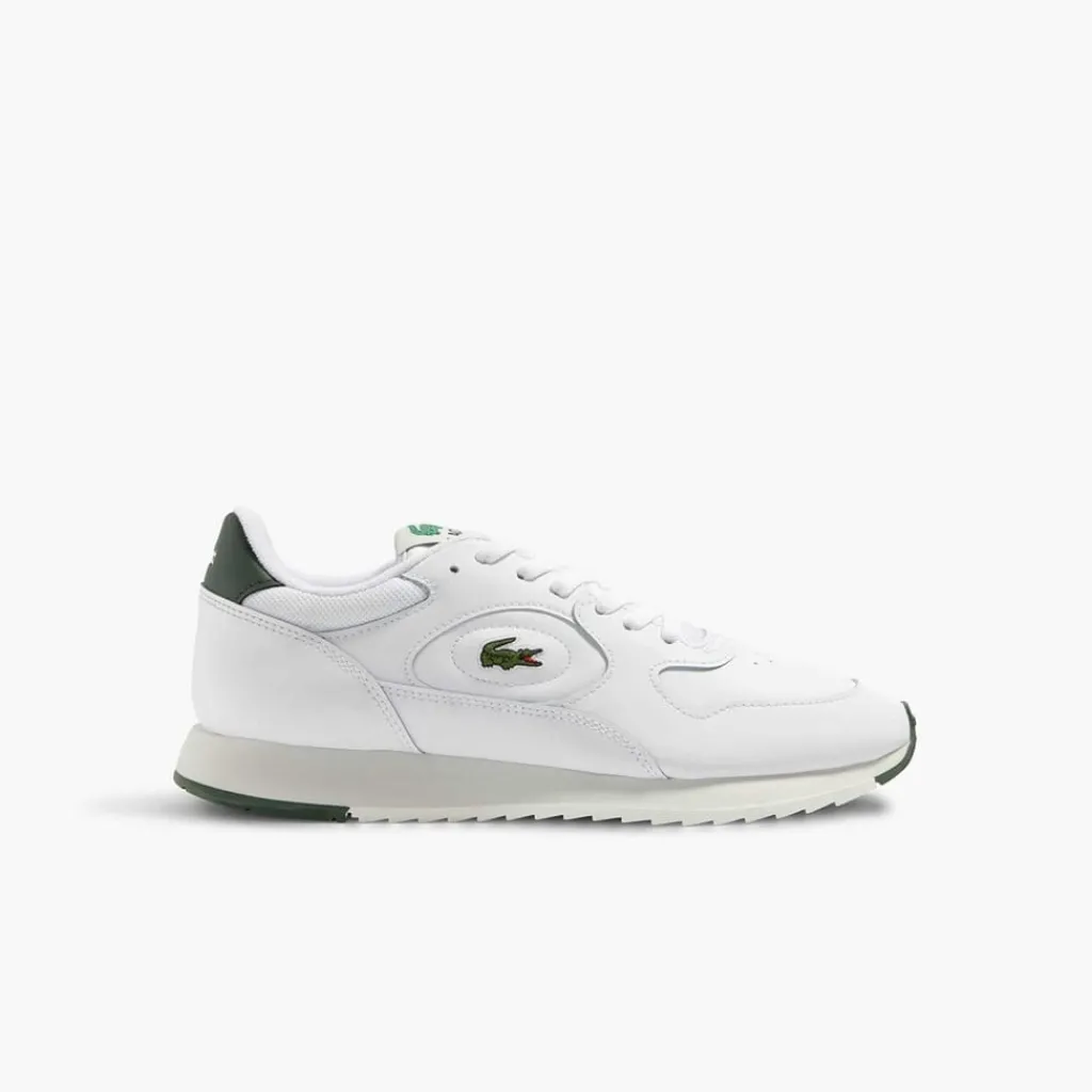 Trainers*Lacoste Line Track Low Top Running Sneakers in White