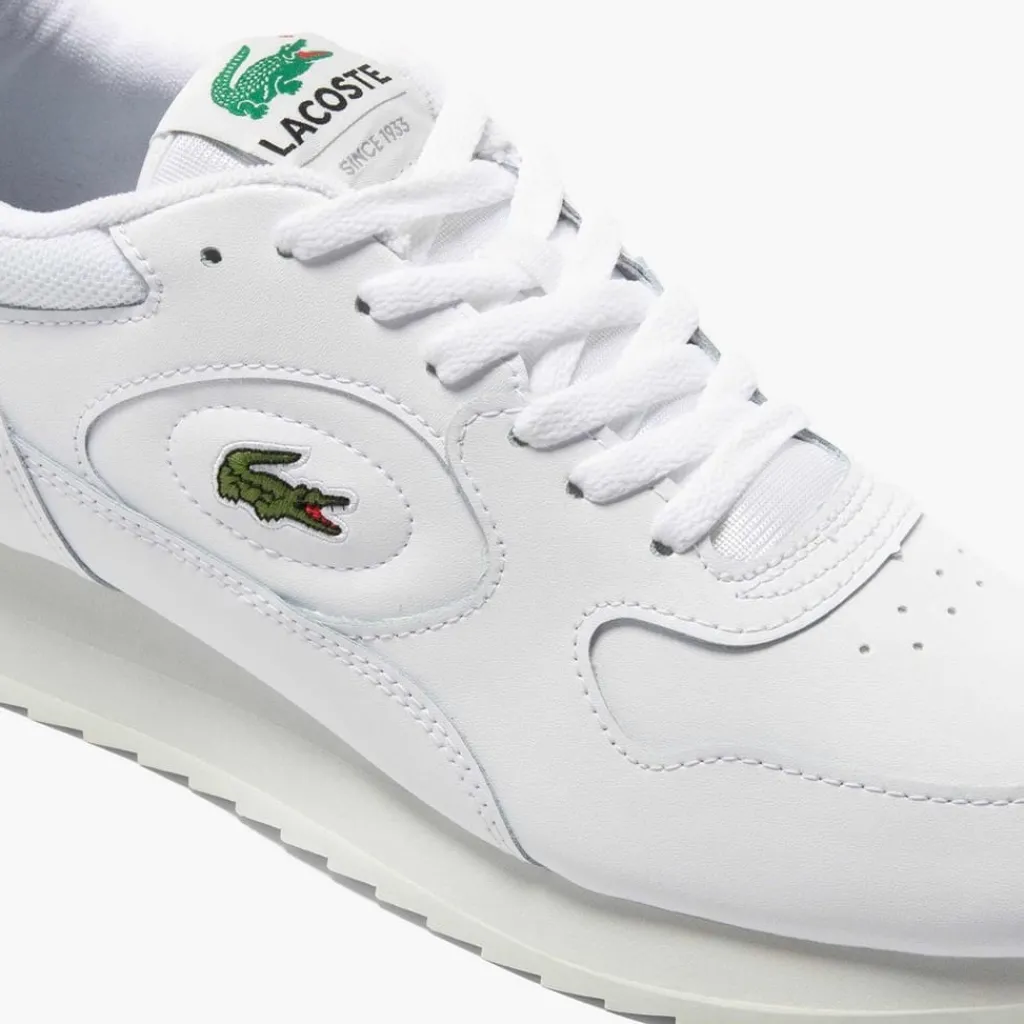 Trainers*Lacoste Line Track Low Top Running Sneakers in White