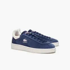 Trainers|Footwear*Lacoste Lineshot Leather Logo Trainers in Blue