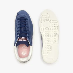 Trainers|Footwear*Lacoste Lineshot Leather Logo Trainers in Blue