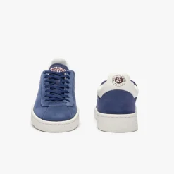 Trainers|Footwear*Lacoste Lineshot Leather Logo Trainers in Blue