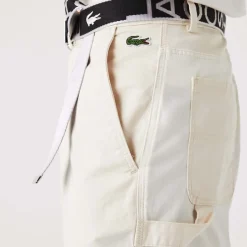 Trousers*Lacoste Live Heritage Patchwork Organic Cotton Pants in Multi colour