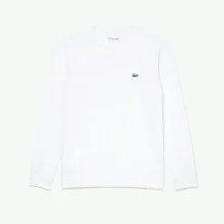 T-Shirts And Vests*Lacoste Logo Long Sleeve T-Shirt in White