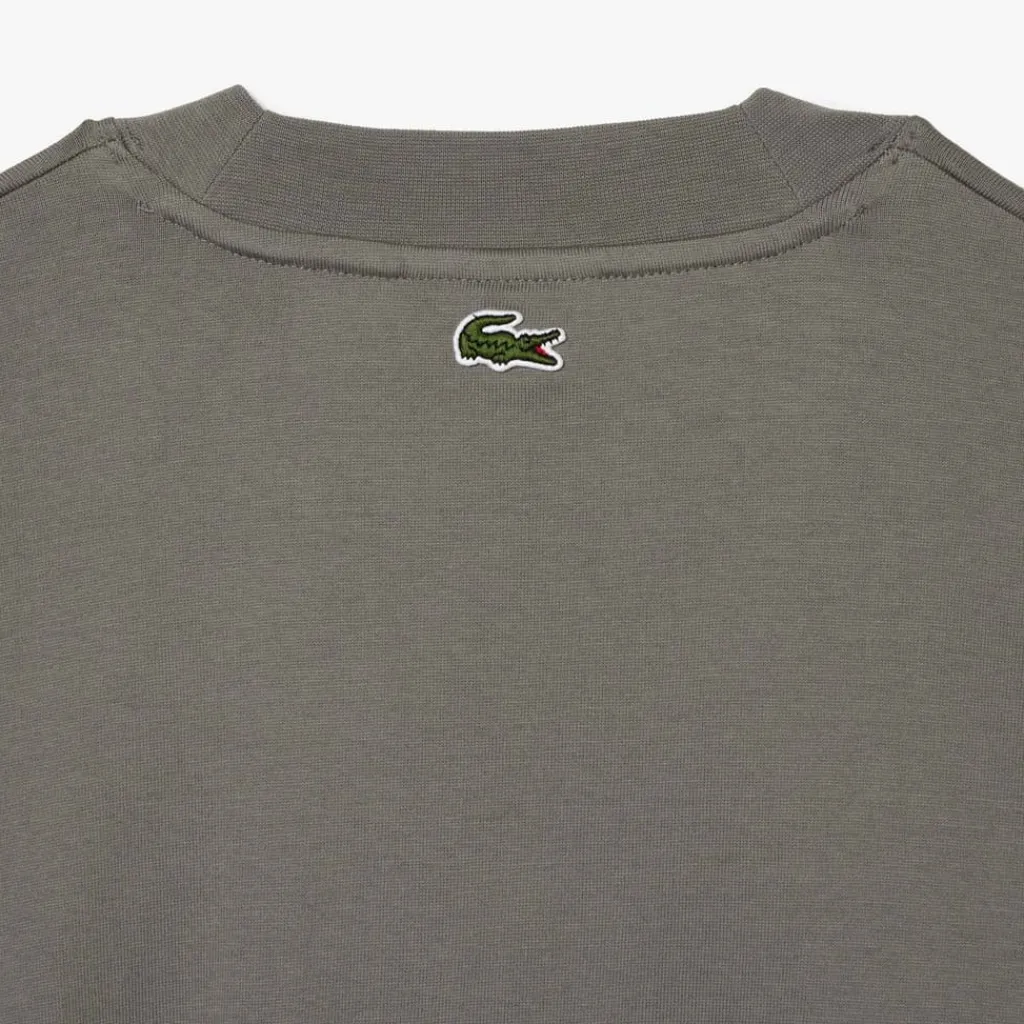 T-Shirts And Vests*Lacoste Long Sleeve Loose Fit Cotton T-Shirt in Grey