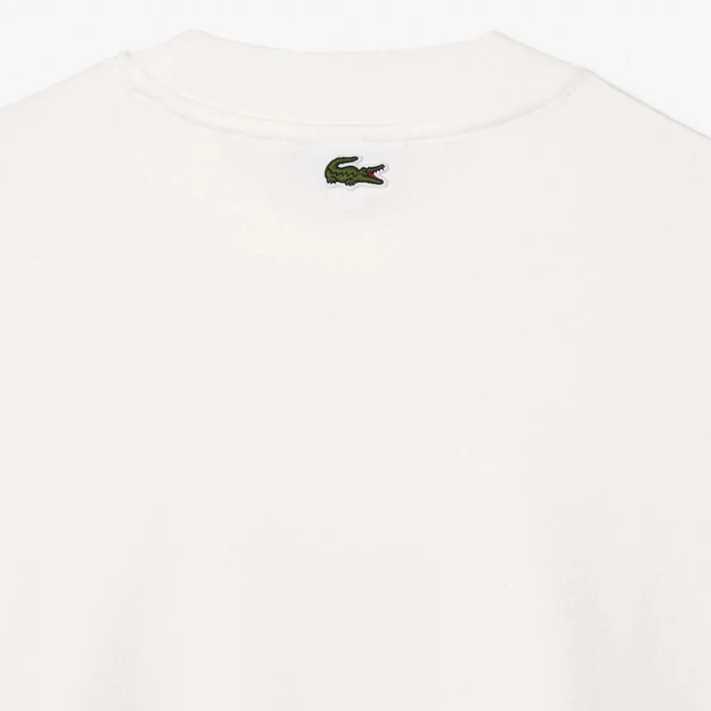 T-Shirts And Vests*Lacoste Long Sleeve Loose Fit Cotton T-Shirt in Cream