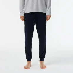 Underwear And Socks*Lacoste Long Sleeve Pyjama Set in Navy Grey