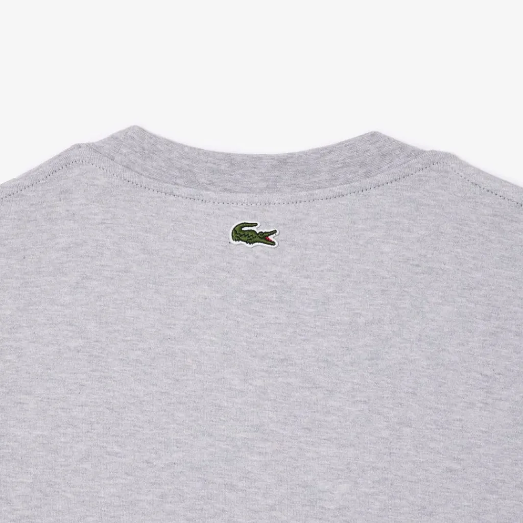 T-Shirts And Vests*Lacoste Loose Fit Heavy Cotton Printed T-Shirt in Grey