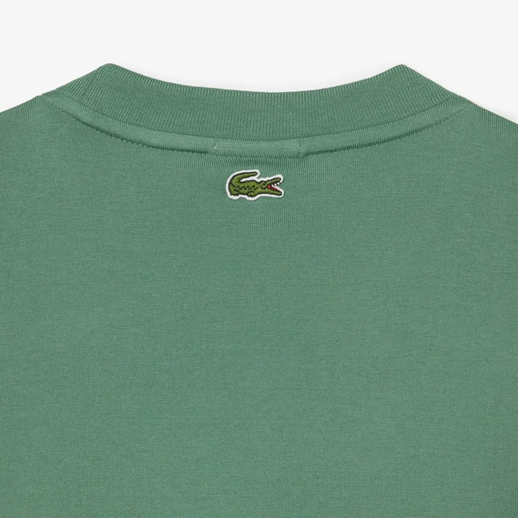 T-Shirts And Vests*Lacoste Loose Fit Large Crocodile Organic T-Shirt in Green