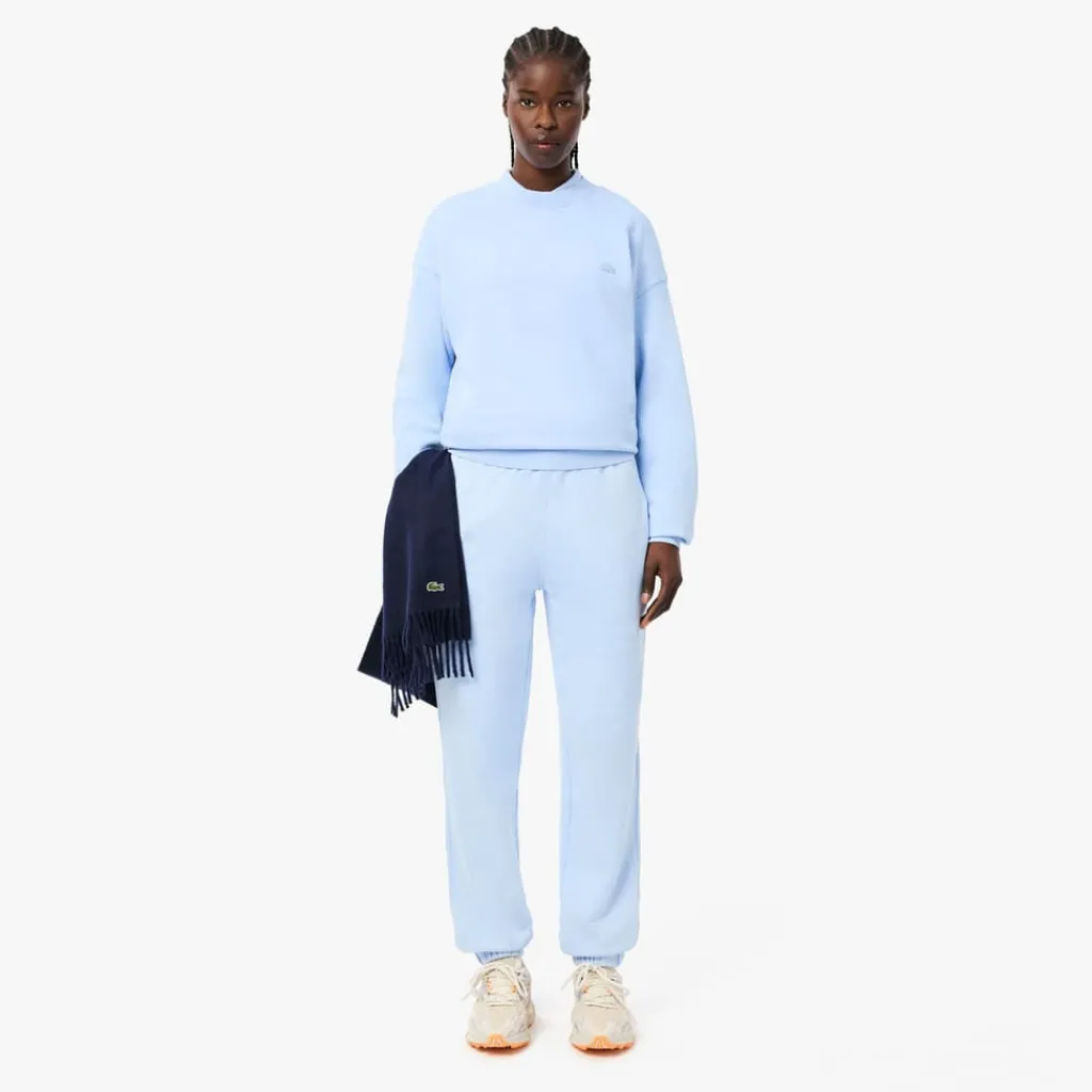Sweatshirts*Lacoste Loose Fit Washed Effect Fleece Sweatshirt in Light Blue